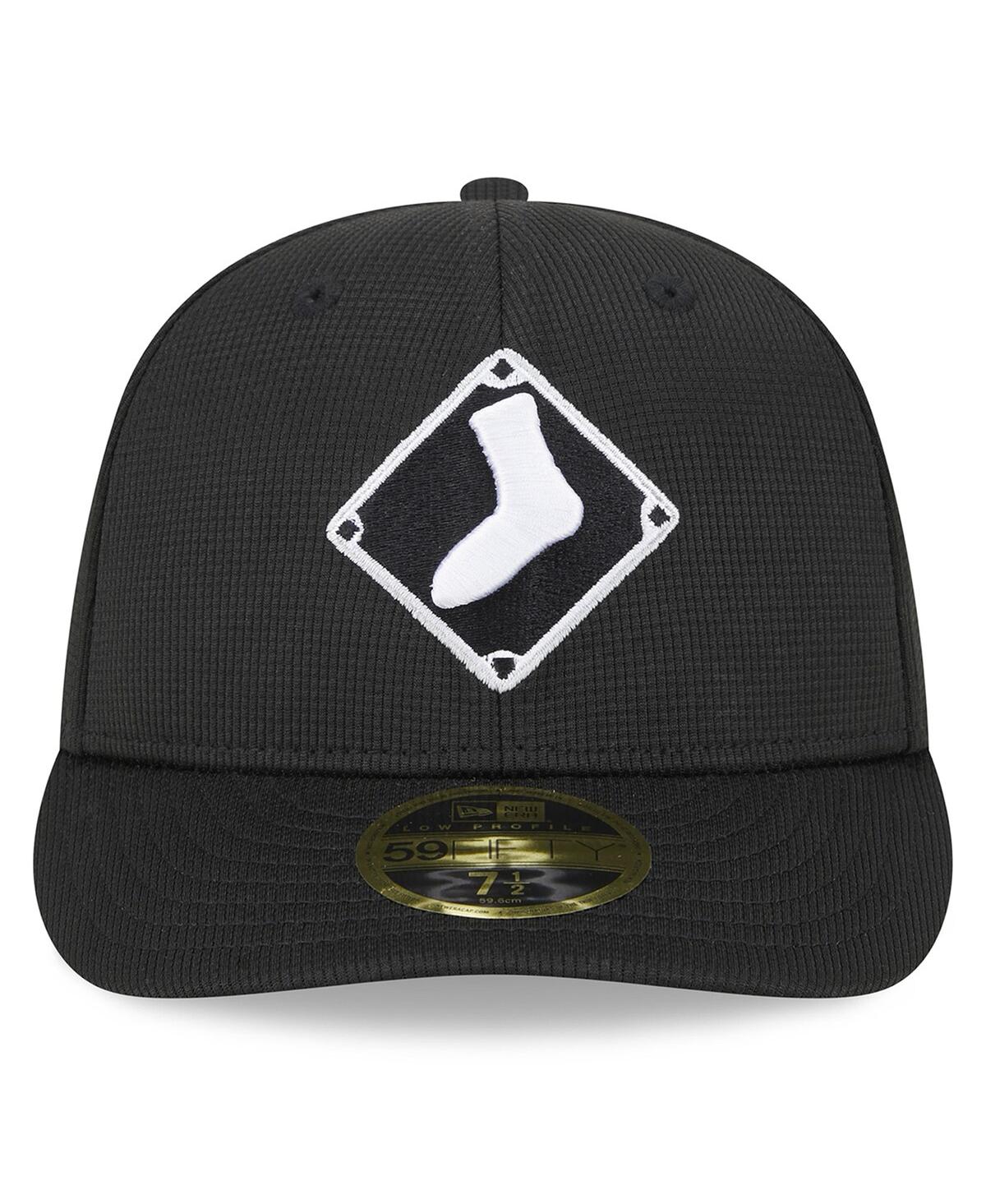 New Era Black Chicago White Sox 2024 Batting Practice Low Profile 59fifty Fitted Hat In Black