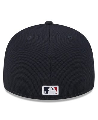 Men's White Cleveland Guardians 2024 Batting Practice Low Profile 59FIFTY Fitted Hat