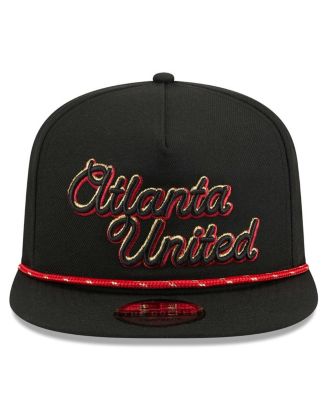 Men's Black Atlanta United FC Script Golfer Adjustable Hat