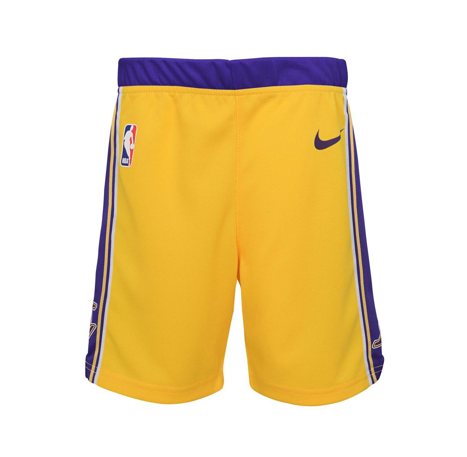 Little Boys and Girls Gold Los Angeles Lakers Icon Replica Shorts