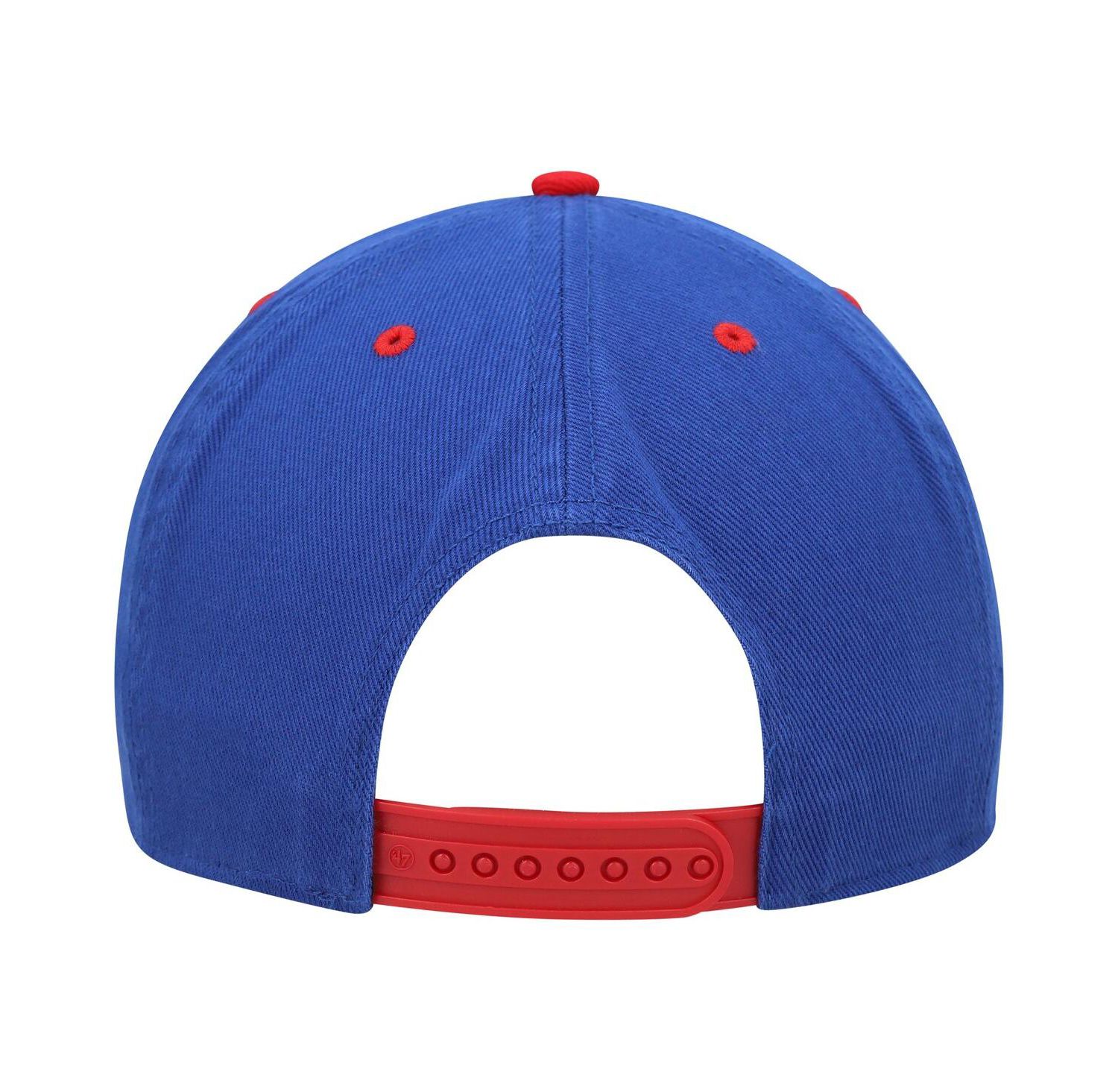 Men's Royal Kansas Jayhawks Double Header Hitch Adjustable Hat