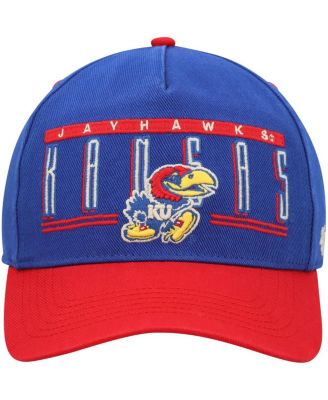 Men's Royal Kansas Jayhawks Double Header Hitch Adjustable Hat