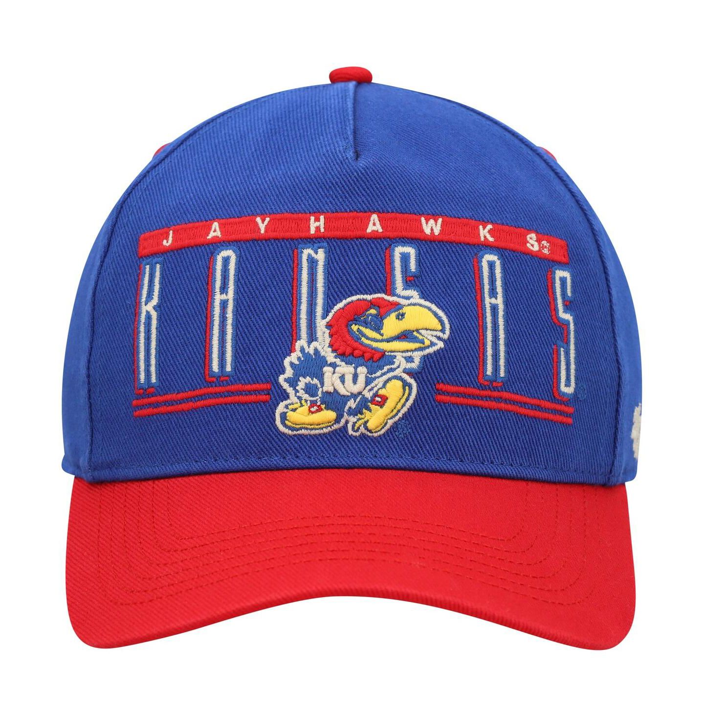 Мужская кепка '47 Brand Royal Kansas Jayhawks Double Header Hitch Adjustable Hat — фото 3