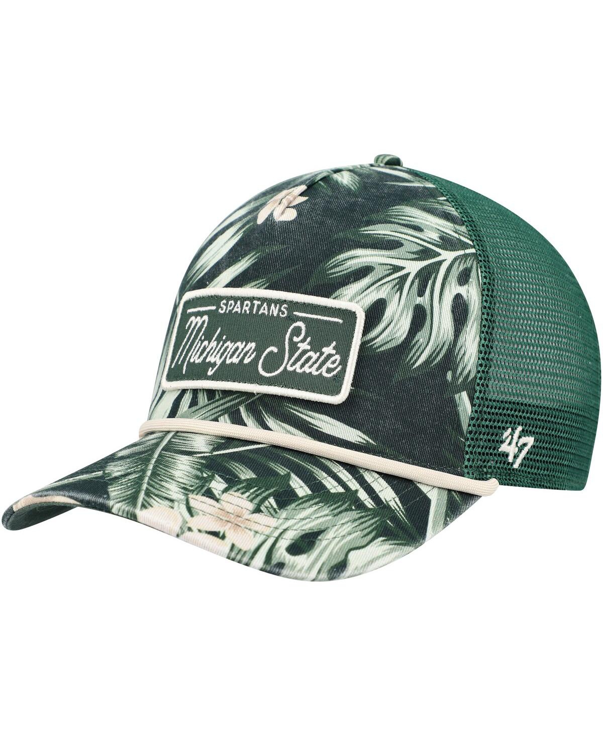 47 Brand Men's ' Green Michigan State Spartans Tropicalia Hitch Adjustable Hat