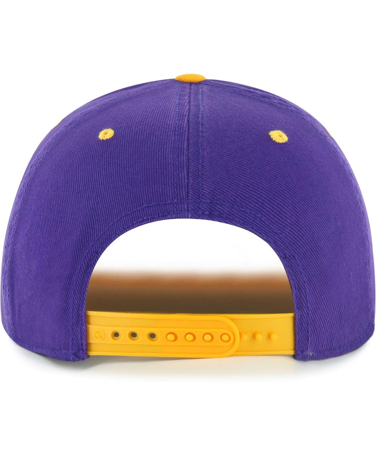 Shop 47 Brand Men's ' Purple Lsu Tigers Double Header Hitch Adjustable Hat