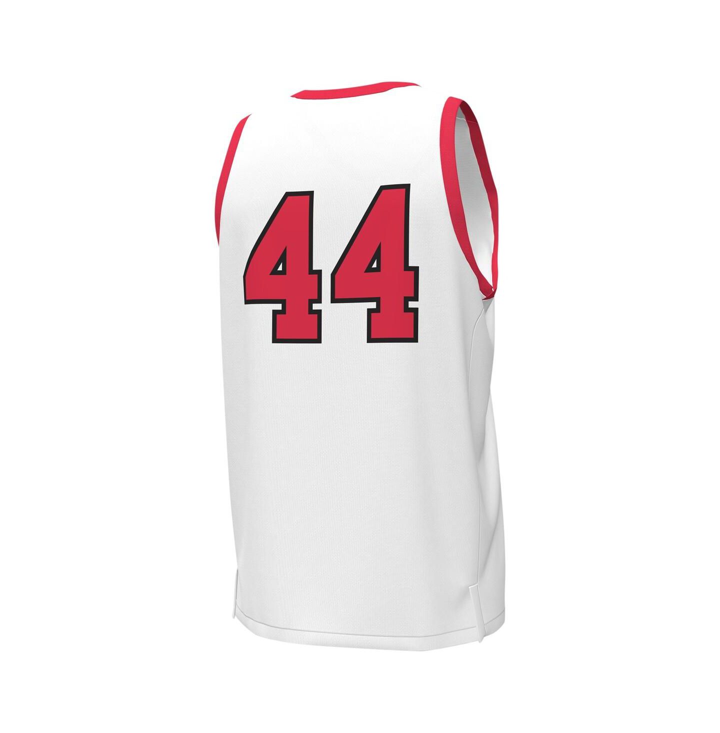 Мужской топ Under Armour #44 White Utah Utes Replica Basketball Jersey — фото 3