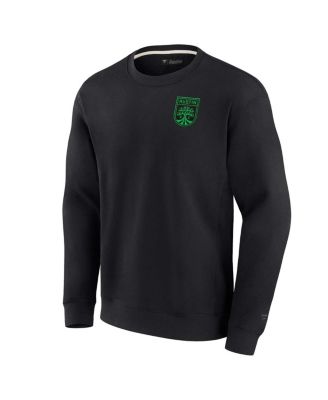 Men's and Women's Black Austin FC Super Soft Fleece Crew Sweatshirt