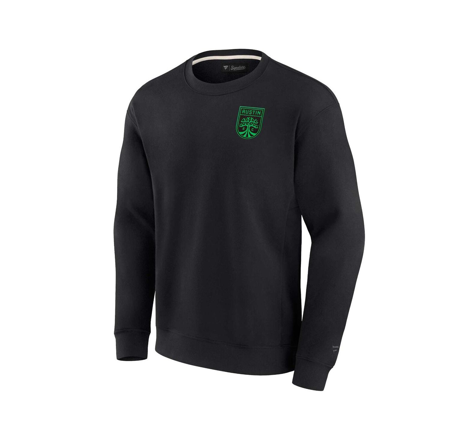 Men's and Women's Black Austin FC Super Soft Fleece Crew Sweatshirt