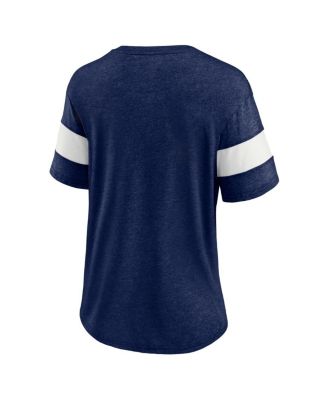 Women's Heather Navy Seattle Kraken Special Edition 2.0 Ring The Alarm V-Neck T-shirt