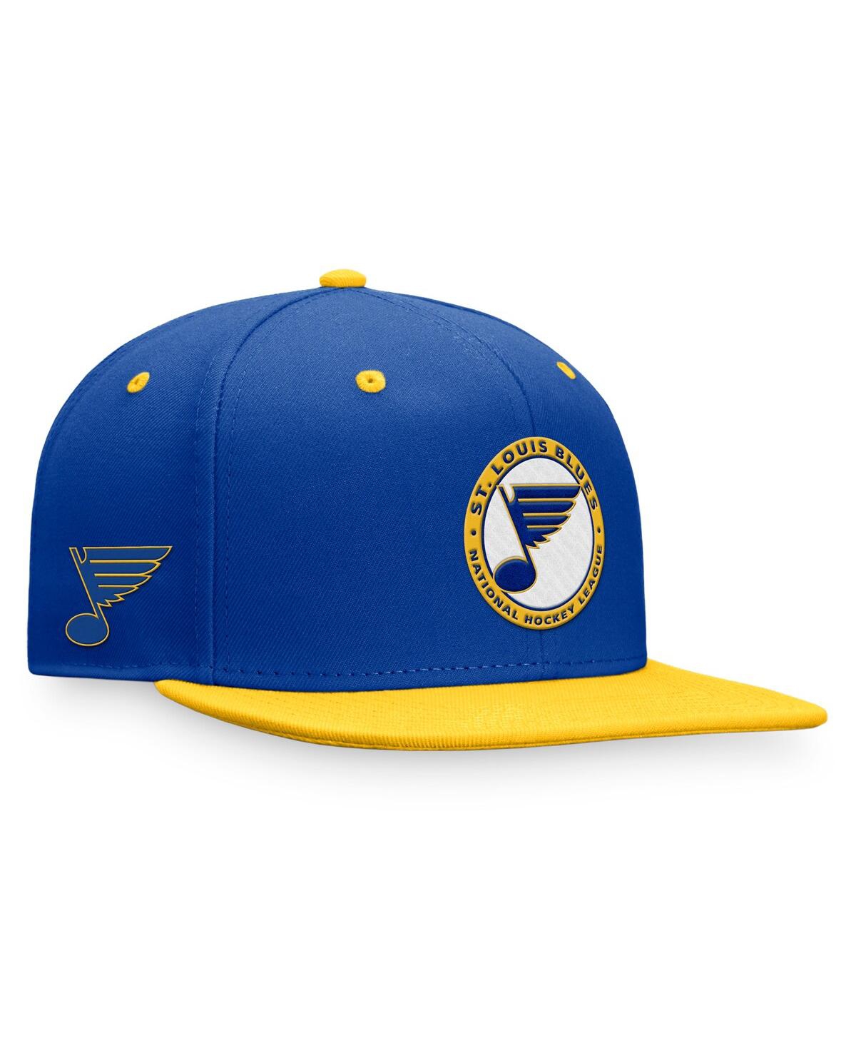 Men's FanaticsDistressed St. Louis Blue Distresseds Heritage Vintage-Like Retro Fitted Hat - Royal