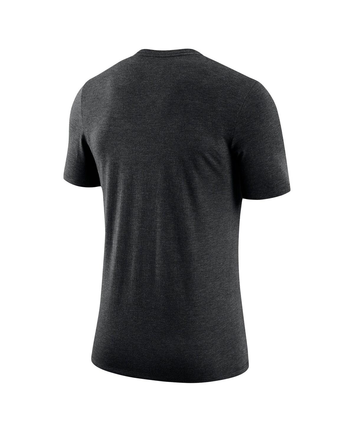 Shop Nike Men's  Black Distressed Iowa Hawkeyes Retro Tri-blend T-shirt