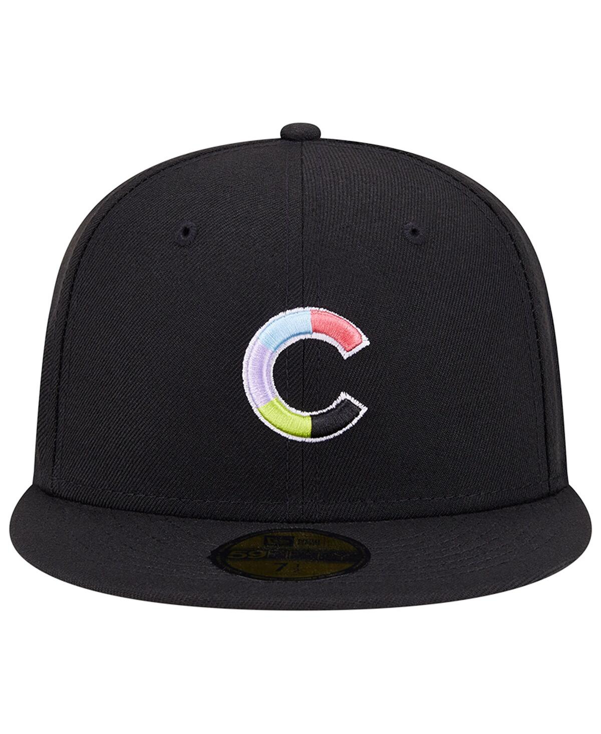 Men's New EraChicago Cubs Multi-Color Pack 59FIFTY Fitted Hat - Black