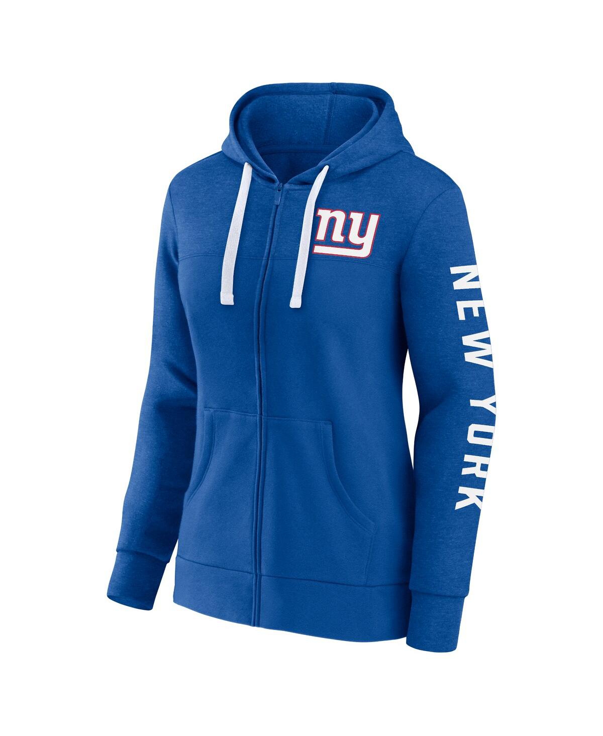 Women's FanaticsNew York Giants Plus Size City Ties Full-Zip Hoodie - Heather Royal