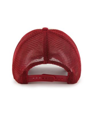 Men's Cream Distressed Arizona Cardinals Breakout MVP Trucker Adjustable Hat