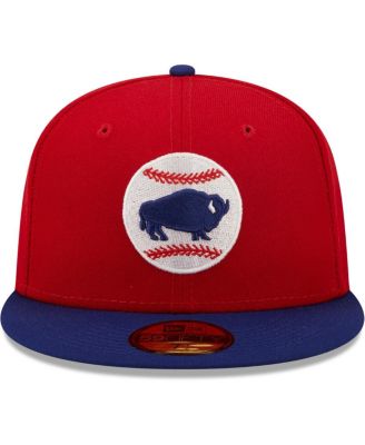 Men's Red Buffalo Bisons Authentic Collection 59FIFTY Fitted Hat