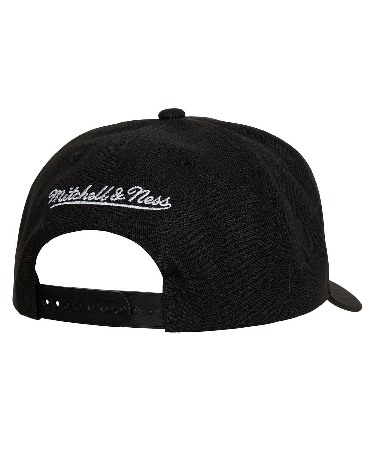 Mitchell & Ness Men's  Black Anaheim Ducks Team Ground Pro Adjustable Hat In Black