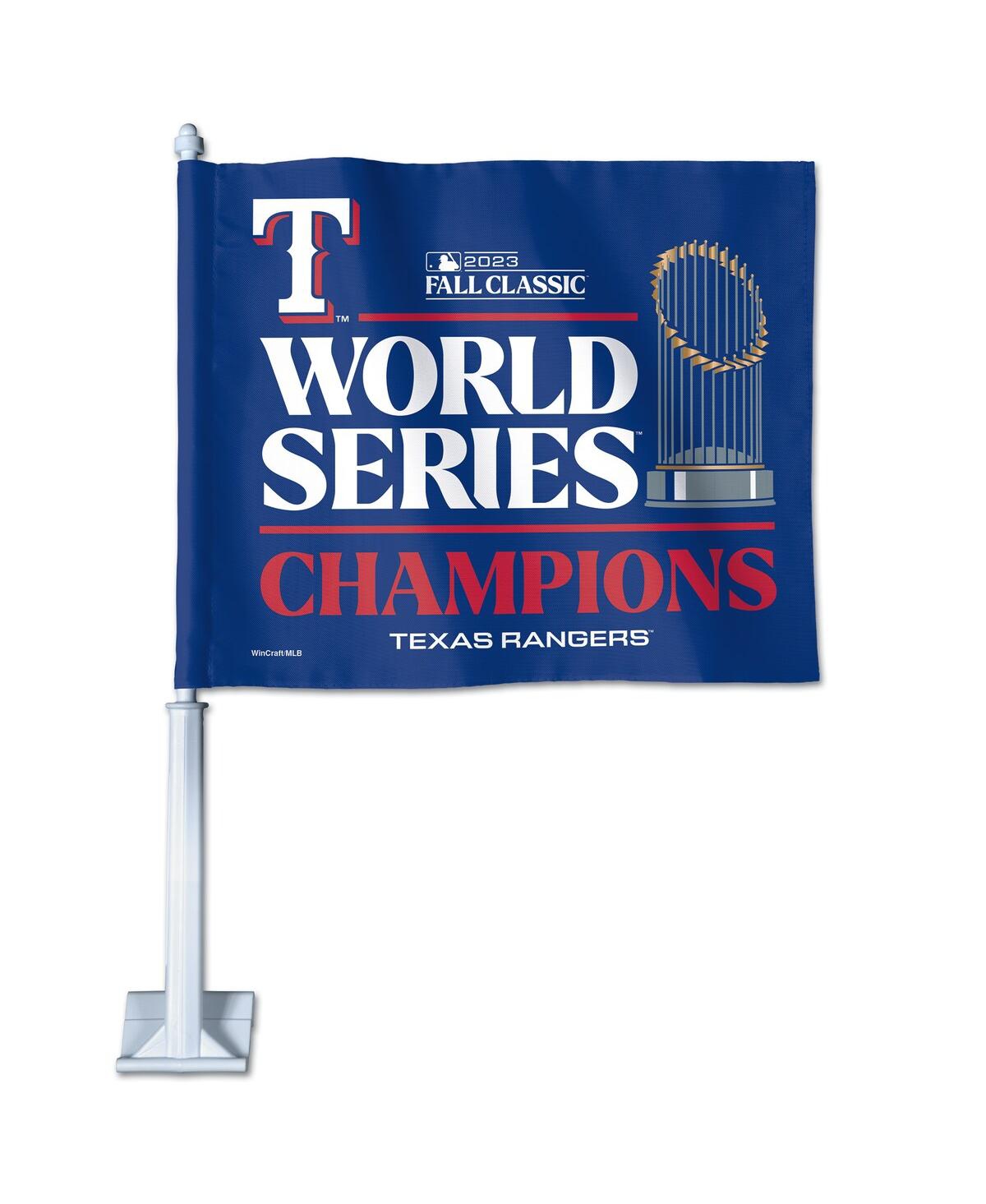 Wincraft Texas Rangers 2023 World Series Champions Locker Room 11.75" X 14" Two-sided Car Flag In Blue