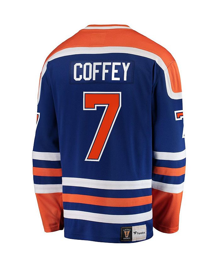 Autographed/Signed Paul Coffey Edmonton White Hockey Jersey JSA COA