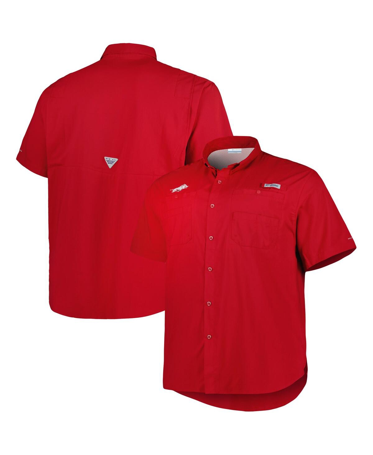 Shop Columbia Men's  Cardinal Arkansas Razorbacks Big And Tall Collegiate Tamiami Button-down Shirt