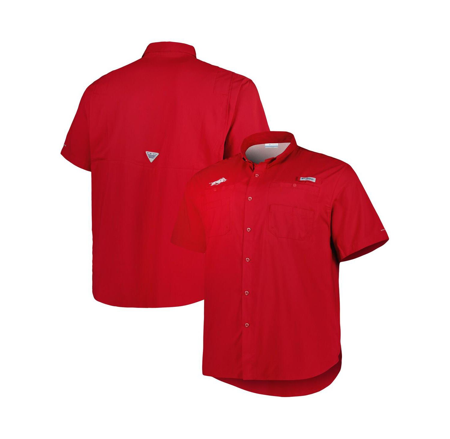 Men's Cardinal Arkansas Razorbacks Big and Tall Collegiate Tamiami Button-Down Shirt