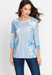 STYSHION SPHERE Cotton Printed 3/4 Sleeve Western Casual Wear Tunic Tops  for Women (Medium, Combo - 1) : : Clothing & Accessories