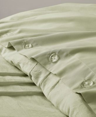 Porter Washed Pleated 3-Pc. Duvet Cover Set, Queen