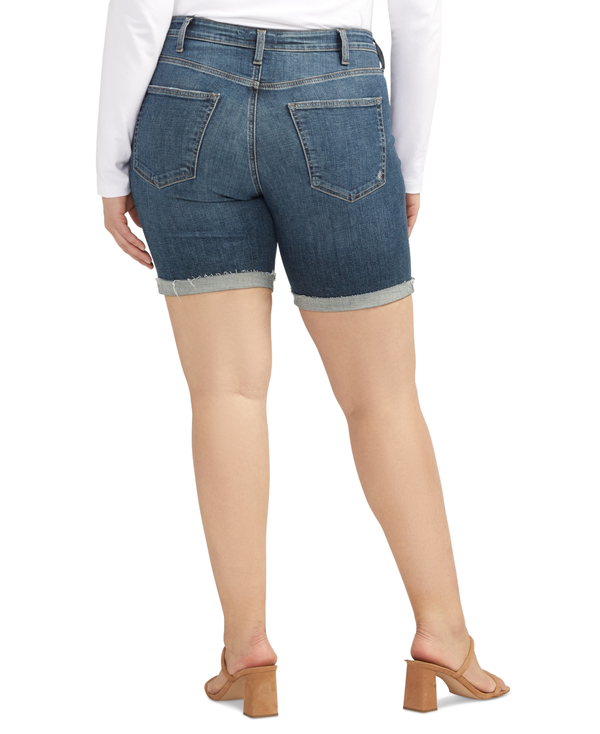 Silver Jeans Co. Plus Size Sure Thing Long Shorts