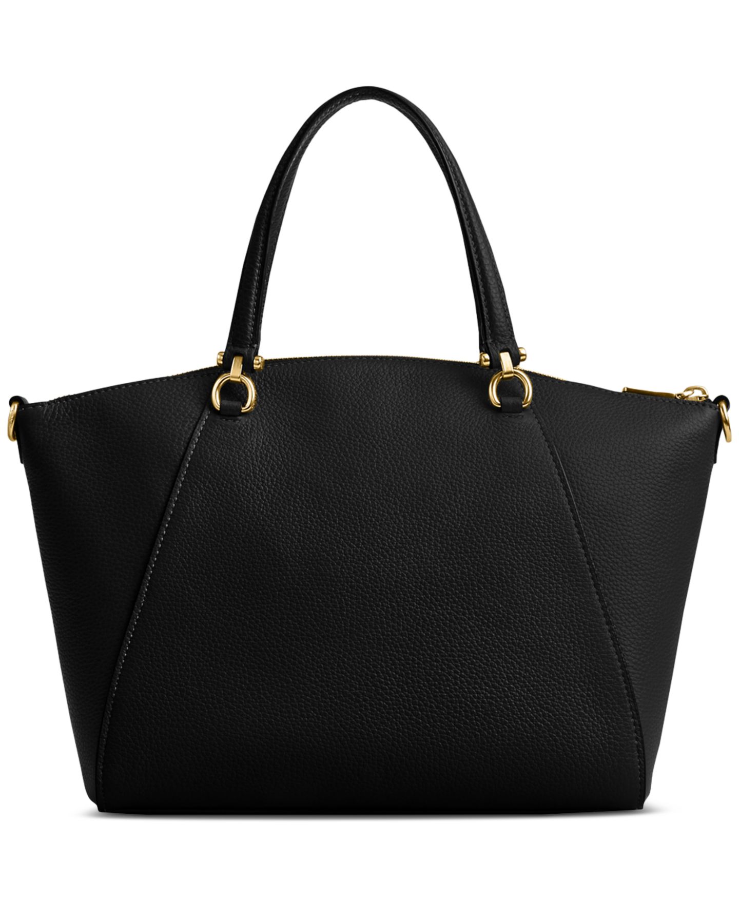 Женская сумка Coach Bella Small Leather Satchel, цвет: Чёрный — фото 2