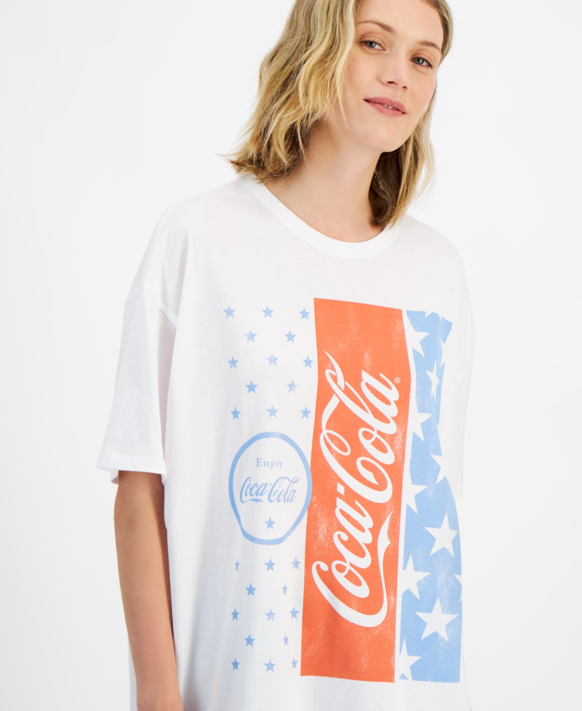 Shop Grayson Threads, The Label Juniors' Coca Cola Graphic T-shirt In White