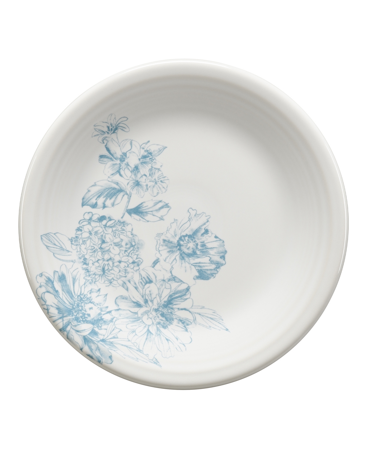 Botanical Floral Classic Salad Plate - Open White