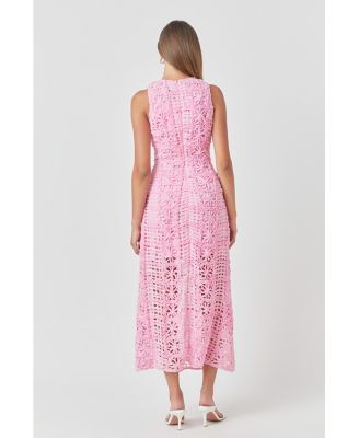 Women's Textured Sleeveless Maxi Dress