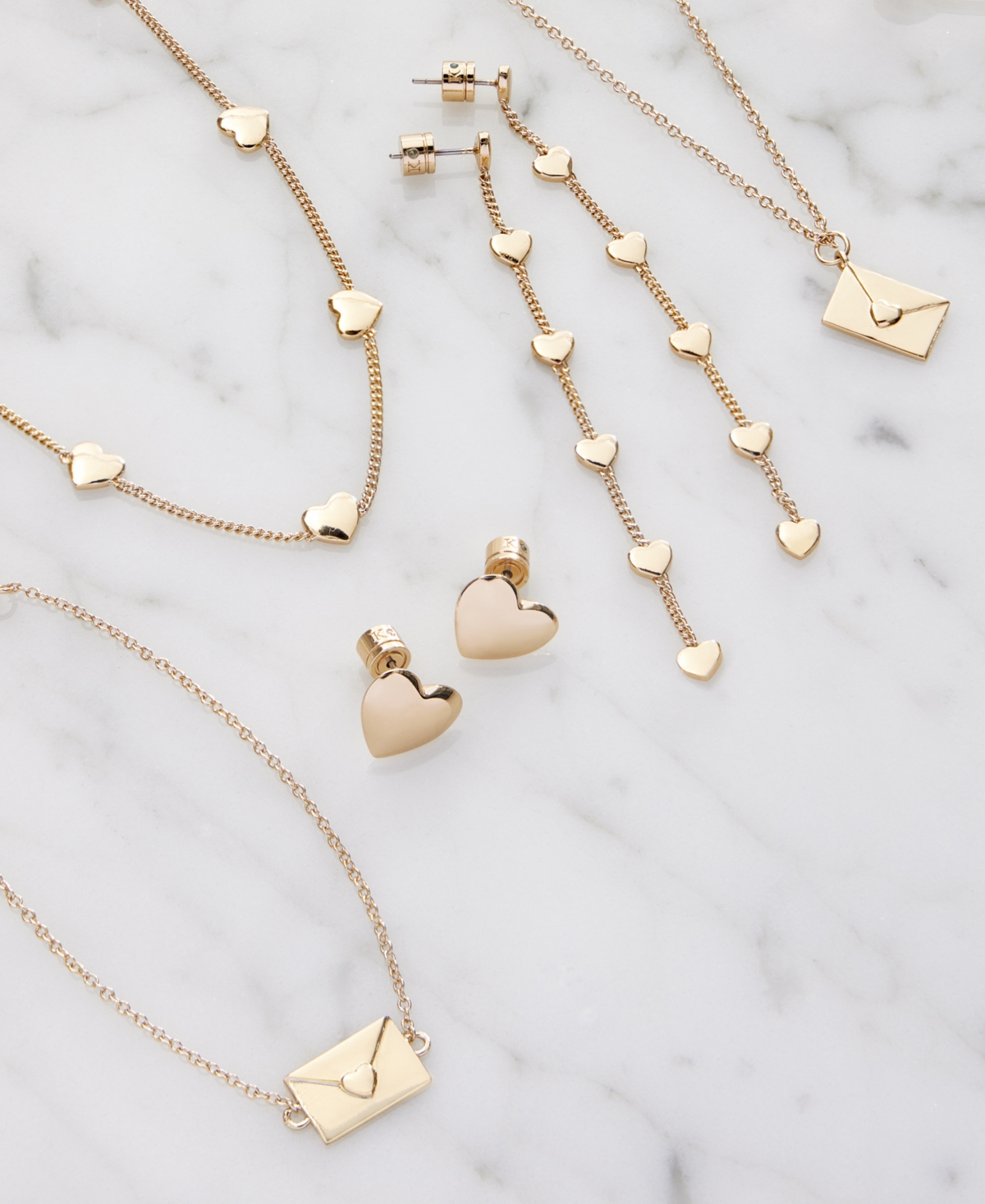 Shop Kleinfeld Gold-tone Heart Bib Necklace