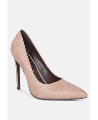 Brinkles Weave Pattern High Heel Pumps