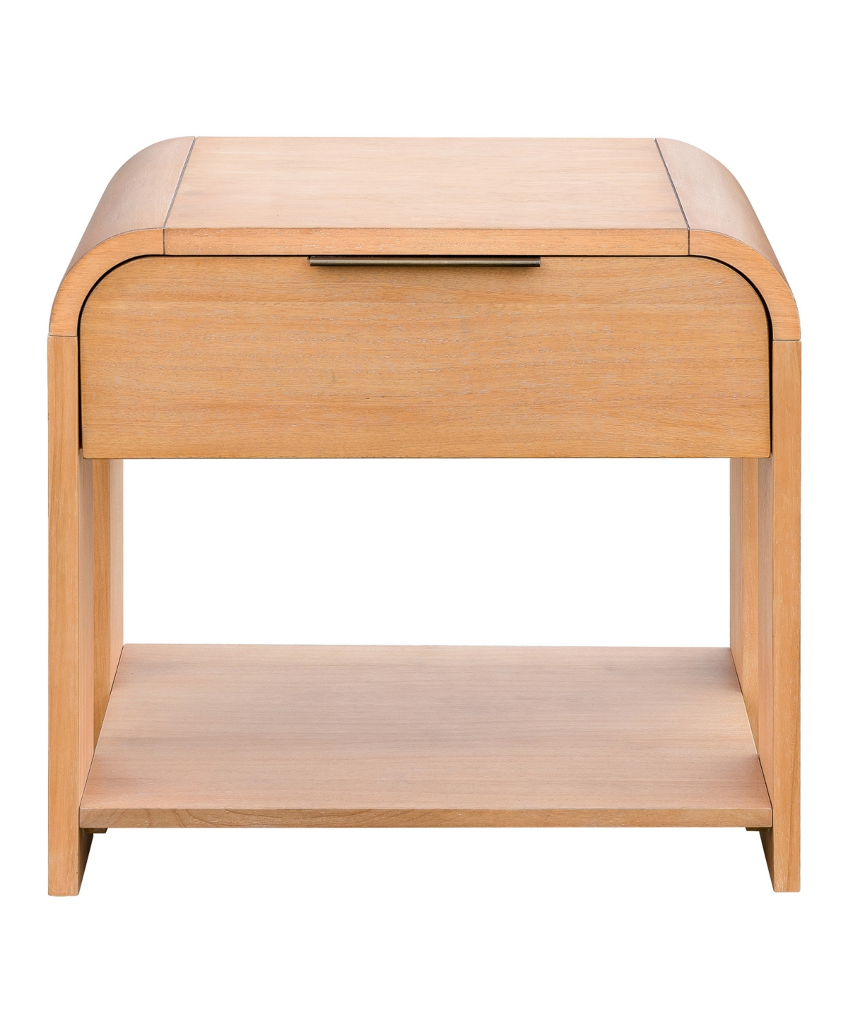 Ink+ivy Modern One Drawer Waterfall Nightstand In Natural