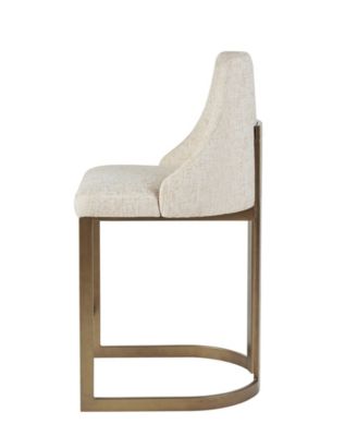 Bryce 26"H Upholstered Counter Stool with Metal Base