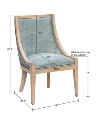 Elmcrest 24"W Upholstered Dining Chair with Nailhead Trim