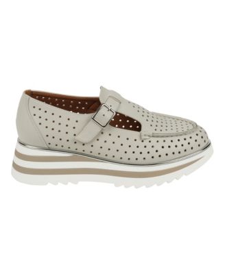 Women's Karmine Laser Cut Mary Jane Platform Loafers