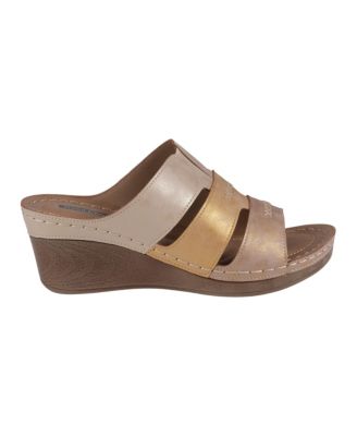 Women's Delores Triple Band Wedge Sandals