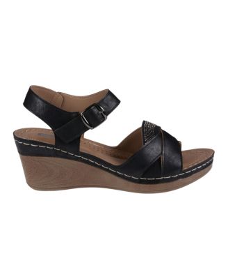 Women's Monaco Crisscross Wedge Sandals