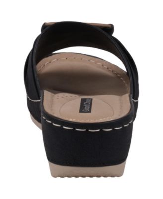 Women's Ellen Comfort Slip On Wedge Sandals