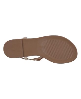 Women's Cali Embellished T Strap Flat Sandals