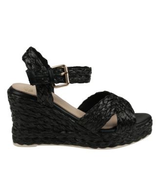 Women's Maya Raffia Platform Wedge Sandals