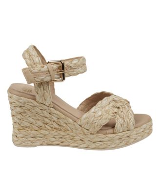 Women's Maya Raffia Platform Wedge Sandals