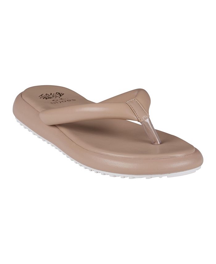GC Shoes Women's Parisa Thong Slide Flat Sandals - Macy's
