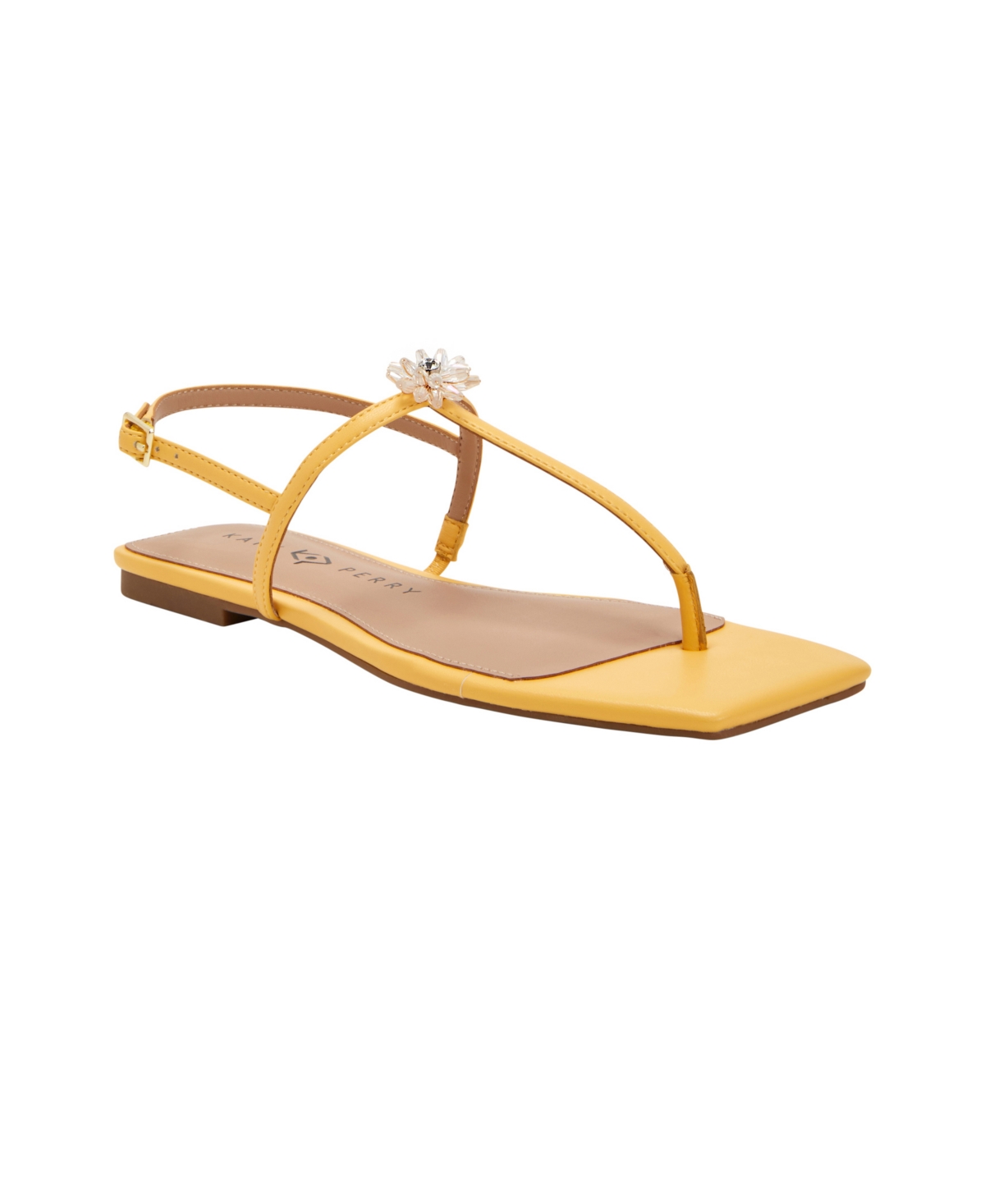 Shop Katy Perry The Camie T-strap Thong Sandal In Pineapple
