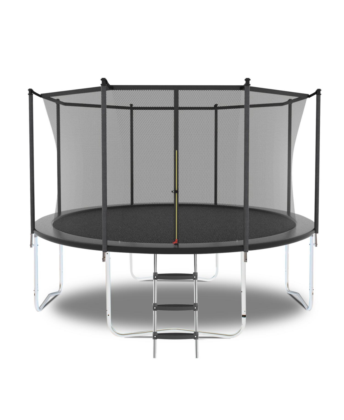 Family Trampoline 14FT Outer Perimeter Safety Protection High Bearing Strength Material Solid - Grey
