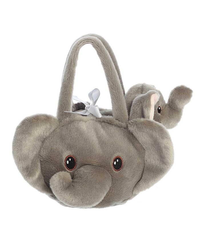 LITTLE Ginnie Elephant Monkey 2-in-1 Soft Toy for Kids - Grey & Brown - Plush Toy for Newborn Baby