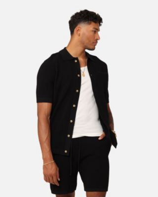 Трикотажная рубашка XXIII размера из ребристого трикотажа Zyair на пуговицах 12990₽