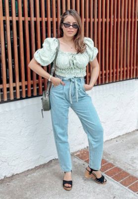 LIONA Mustard Studded Suede Clogs Sandals