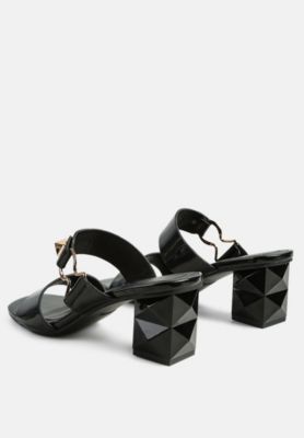 Womens Hookup Fantasy Block Heel Sandals